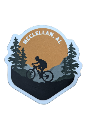 McClellan Biking Sticker