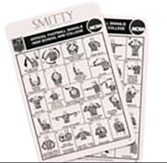 NFHS OFFICIAL FOOTBALL SIGNALS card