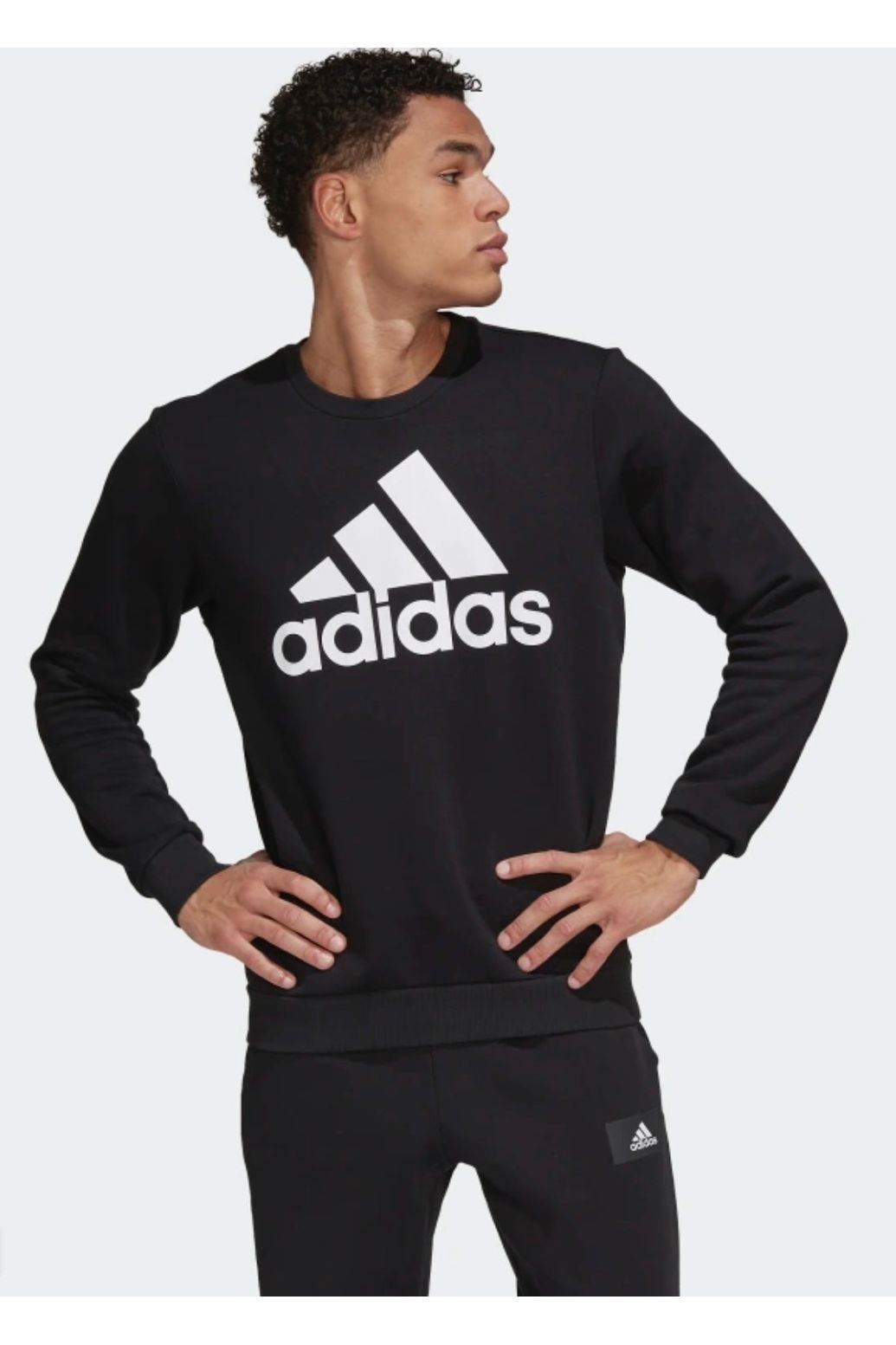 Adidas Mens Essential Big Logo Sweatshirt